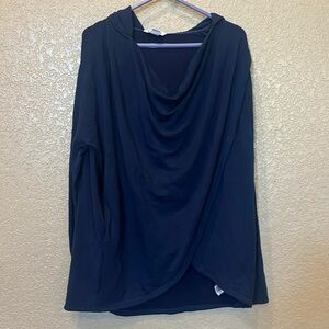 Long sweatshirt with hoodie in athleta